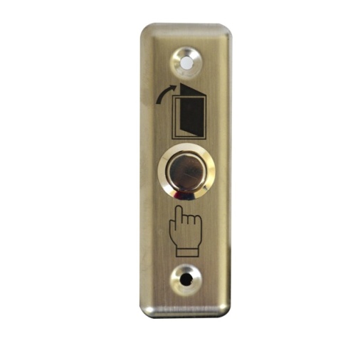 Buton de acces incastrabil SilverCloud PB303, contact iesire NO/COM, max. 12V/24V 3A, otel inoxidabil