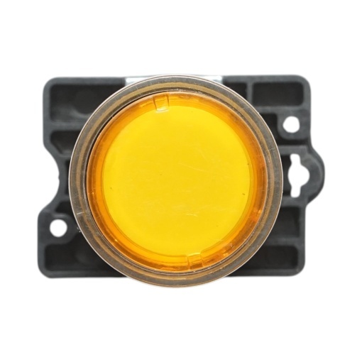 Buton indicator LED galben cu rezistenta integrata 1NO, 220V, LAY5 Breckner Germany - Img 2