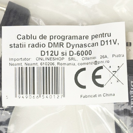 Cablu de programare pentru statii radio DMR Dynascan D11V, D12U si D-6000 - Img 5