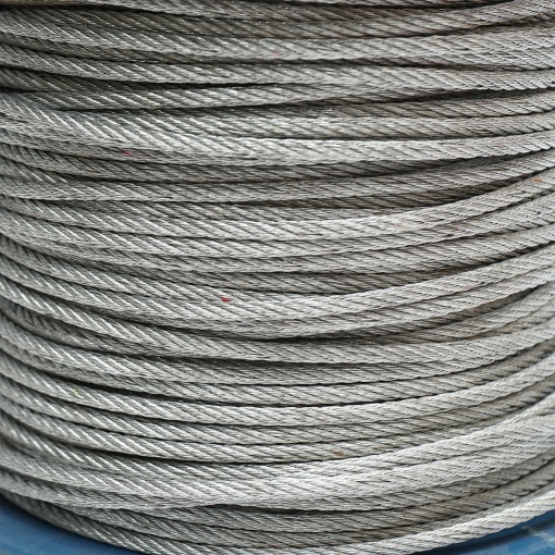 Cablu otel galvanizat 4mm, fire 6x7, sarcina maxima 940Kg, greutate 8.4Kg, 150m/rola - Img 2