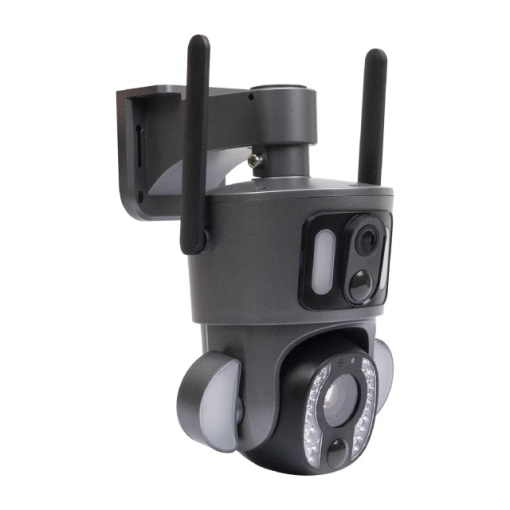 Camera supraveghere video PNI IP753, Wi-Fi, Dual lens, 2 x 2MP, IP66 cu panou solar si acumulator inclus - Img 6