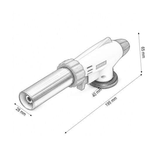 Cap arzator butelie gaz spray, rotire 360 grade, aprindere piezo, flacara reglabila 1300°C Master Torch - Img 4