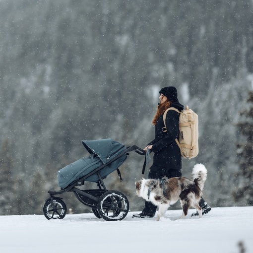 Carucior Thule Urban Glide 3 all-terrain cu prinderea hamului magnetica, Dark Slate - Img 3