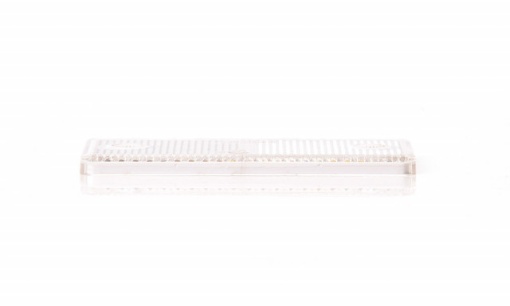 Catadioptru reflectorizant dreptunghiular alb 96x42 mm - Img 3