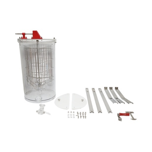 Centrifuga manuala apicola, extractor miere transparent cu 3 rame - Img 3