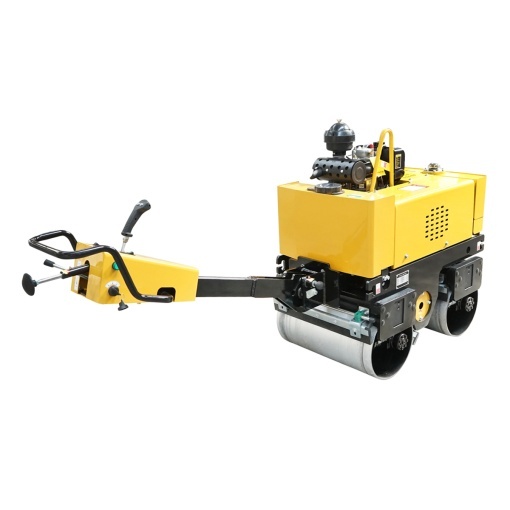 Cilindru compactor 800kg, cu tambur 2x635mm, motor 9CP diesel CF178, pornire electrica sau manuala - Img 3
