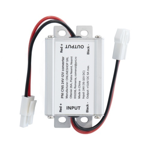Convertor de tensiune PNI CN5 intrare 24V iesire 12V curent 5A - Img 3