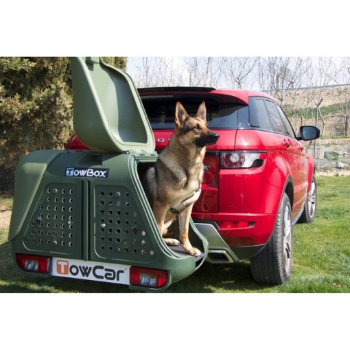 Cutie portbagaj pe carligul de remorcare Towbox V2 DOG Gri - Img 6