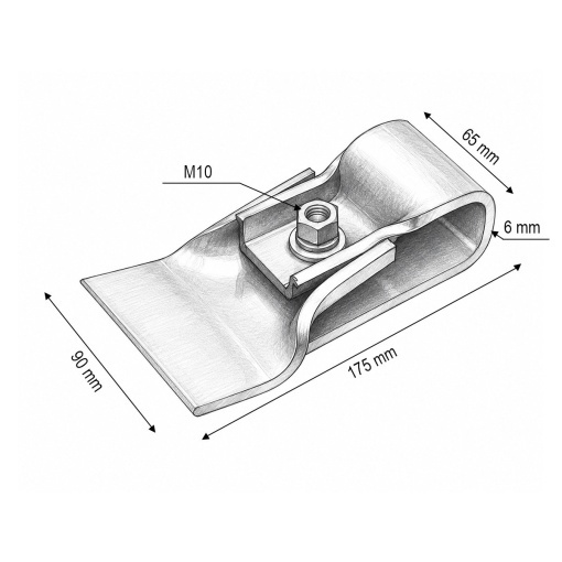 Cutit ciocan tocatoare asamblat cu suport si surub cod OEM 63-JF-00 - Img 3