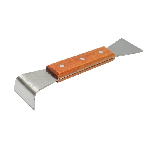 Dalta apicola din inox tip L cu maner din lemn 200x45mm - Img 3