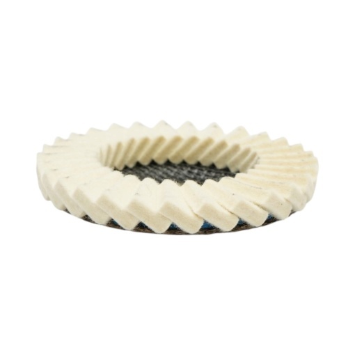 Disc pasla lamelar polisare 125x6x22.23mm, lustruire si finisare metal, inox, aluminiu Breckner Germany - Img 5