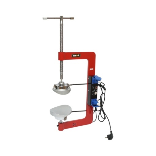 Dispozitiv electric vulcanizare anvelope la cald 2x500W, 220V, 7 adaptoare aluminiu, temperatura reglabila 0-180°C THOR - Img 2