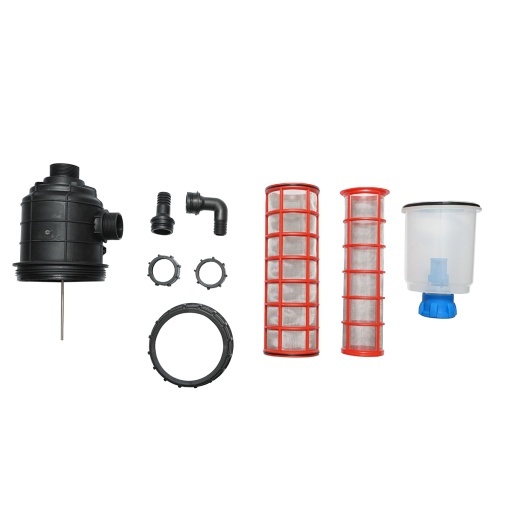 Filtru erbicidator transparent cu 2 site si valva autocuratare, racord 25mm - Img 2