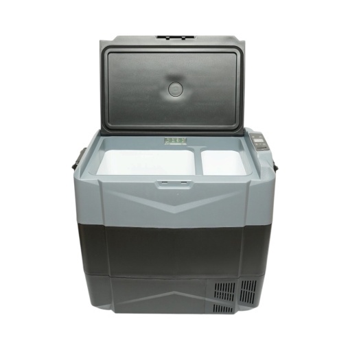 Frigider auto 55L cu compresor 12V-24V-220V, 60W, afisaj LCD, zona dubla de racire, USB 630x390x590mm - Img 3