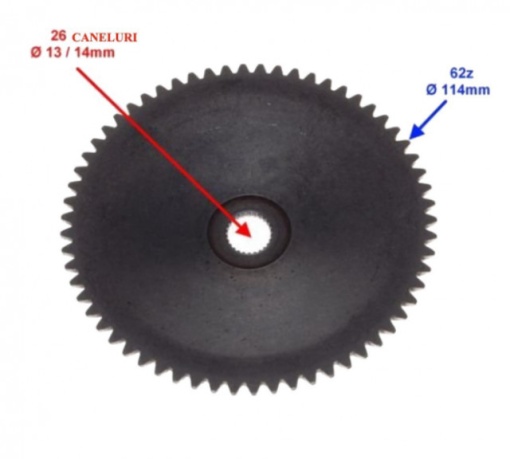 Fulie zimtata scuter 4T GY6 50-80cc (metal) - Img 2