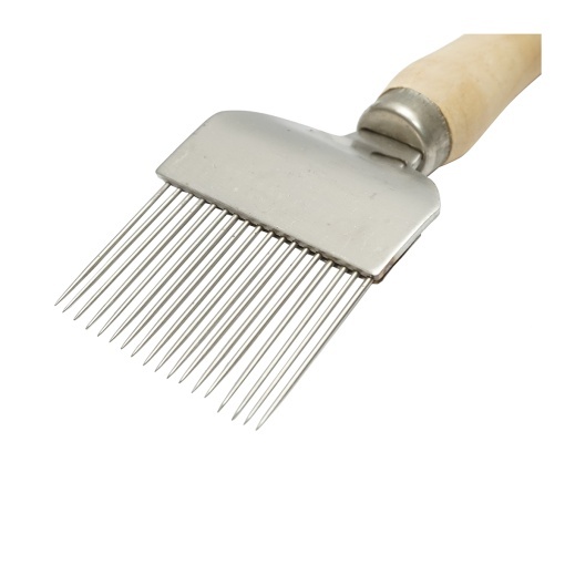 Furculita descapacit din inox cu maner de lemn 215mm - Img 4