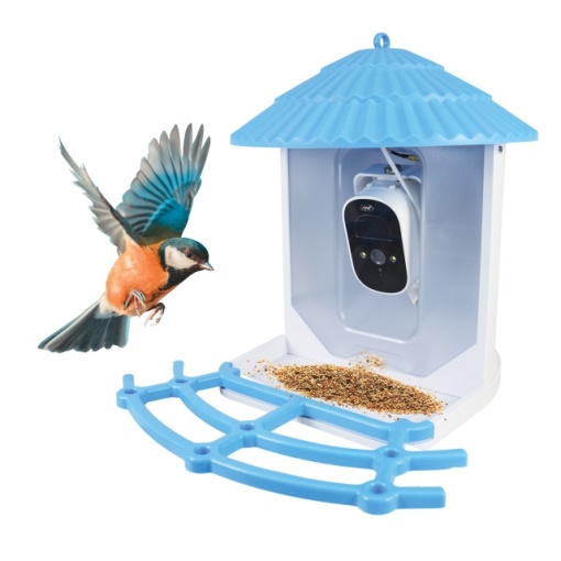 Hranitoare inteligenta pentru pasari PNI MyBird PT035 cu camera Wi-Fi 4MP si panou solar 3W, rezervor hrana 2l, aplicatie dedicata, detectie miscare, notificari instant, slot card micro SD, audio bidi - Img 5