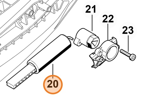 Intinzator curea compatibil Stihl TS 410, TS 420 - Img 2