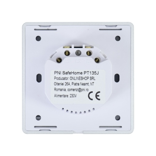 Intrerupator inteligent pentru jaluzele cu touch PNI SafeHome PT135J WiFi, 600W, comanda prin internet, aplicatie de mobil Tuya Smart, integrare in scenarii si automatizari smart cu alte produse compa - Img 3
