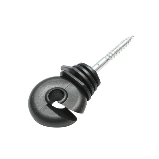 Izolator inelar compact negru fi 5.6mm 87x37mm gard electric Thor - Img 3