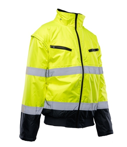 Jacheta BOMBER HI-VI 2IN1 – inserție color CAT.II CLASA 3 - Img 3