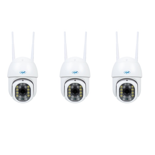 Kit 3bucati Camera supraveghere video wireless PNI IP440 WiFi PTZ, 4MP, zoom digital, slot micro SD, stand-alone, alarma detectie miscare, urmarire miscare - Img 2