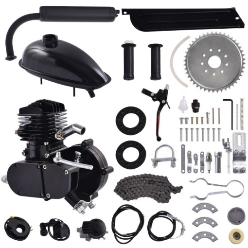 Kit motor bicicleta 80cc 2 TIMPI (Negru) - Img 3