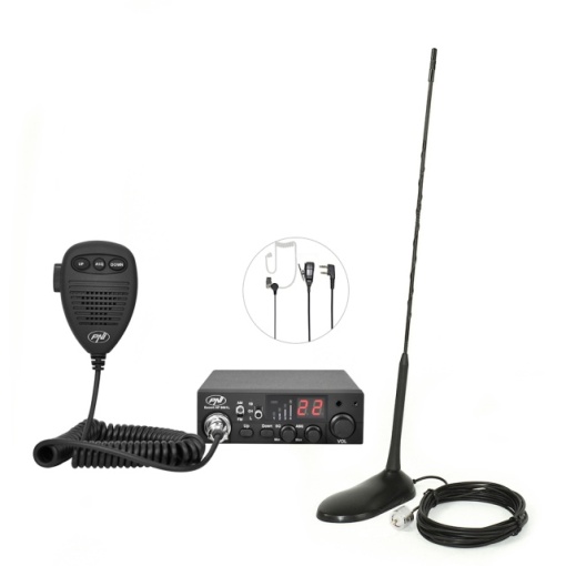 Kit Statie radio CB PNI ESCORT HP 8001L ASQ + Casti HS81L + Antena CB PNI Extra 45 cu magnet - Img 6