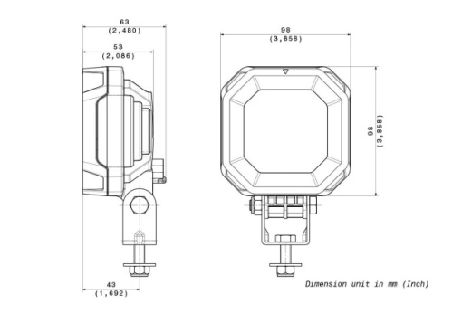 Lampa de lucru LED 12/24V SACEX - Img 3