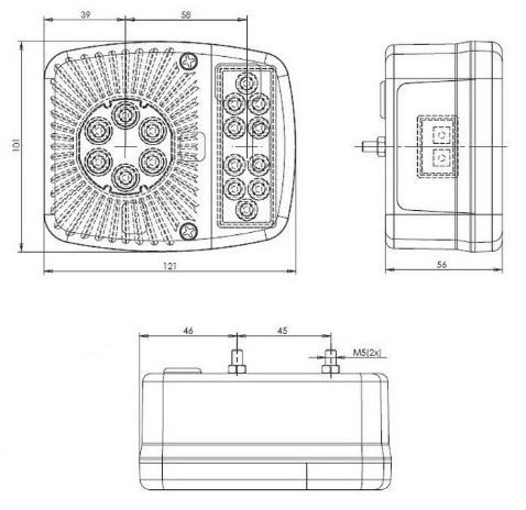 Lampa LED Multifunctionala 12-24V - Img 4
