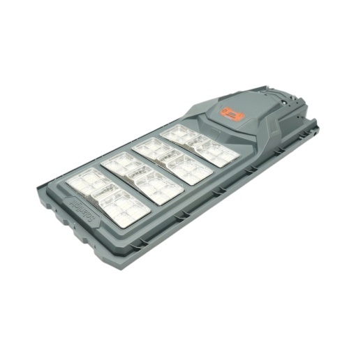 Lampa solara LED iluminat stradal 800W cu panou solar 40W, baterie LiFePO4 30000mAh, senzor miscare, telecomanda, prindere stalp IP65 Breckner Germany - Img 9