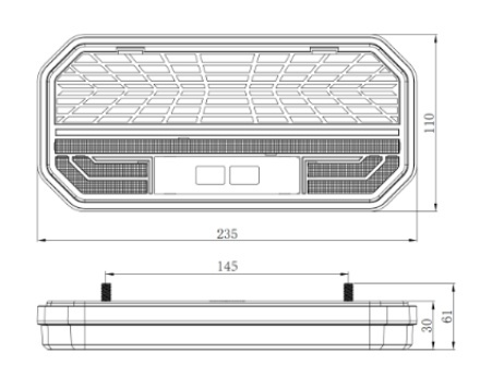 Lampa spate dreapta LED neon 12/24V - Img 4