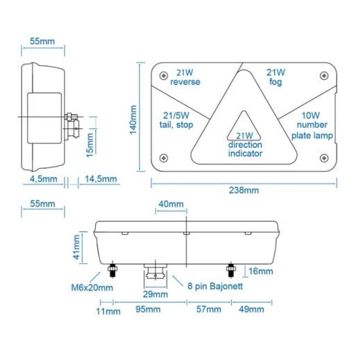 Lampa spate stanga Multipoint V Aspock - Img 3