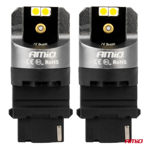 LED CANBUS PRO 3156 P27W 4x3030 SMD ALB 12/24V AMIO - Img 2