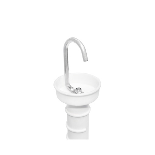 Maner poarta alb cu carlig si arc gard electric Breckner Germany - Img 4