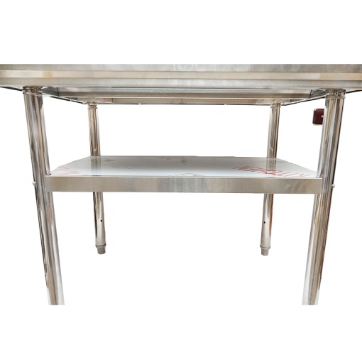 Masa de lucru apicola din inox 1000x700x800mm cu raft - Img 2