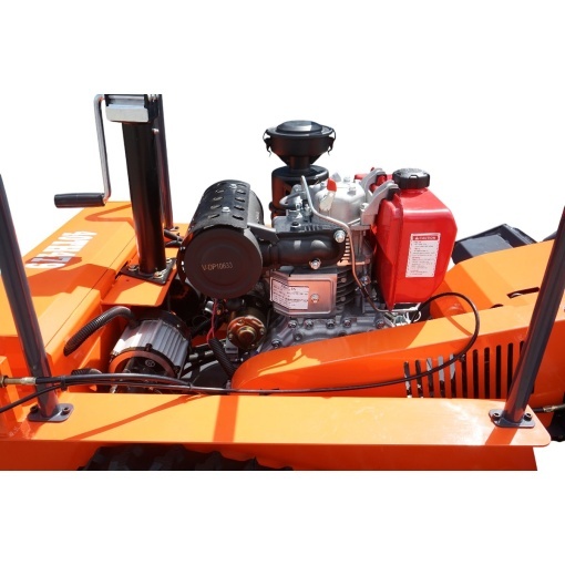 Masina de tuns iarba cu telecomanda pe senile, motor diesel 12.5CP, 499cc, latime de taiere 1200mm THOR - Img 11