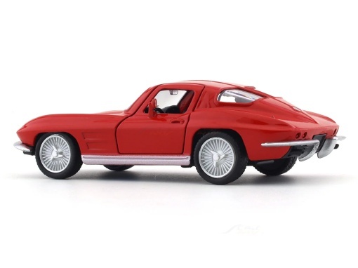 Masina jucarie metalica Chevrolet Corvette 1963 rosu, scara 1:32 - Img 6