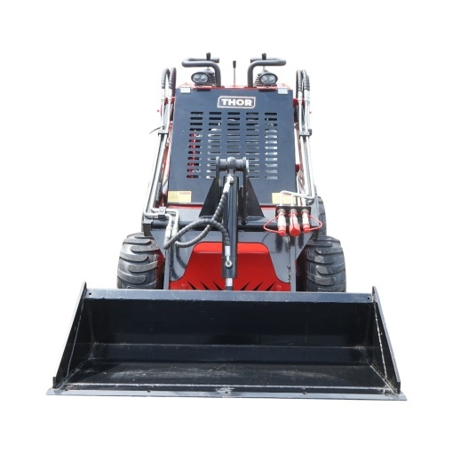Mini incarcator frontal pe roti, motor benzina 23CP, 739cc, capacitate ridicare 350kg, volum cupa 0.15m3 THOR - Img 2