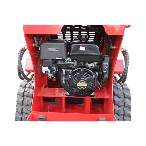 Mini incarcator frontal pe senile, motor benzina 15CP, 420cc, capacitate ridicare 300kg, volum cupa 0.15m3 THOR - Img 10
