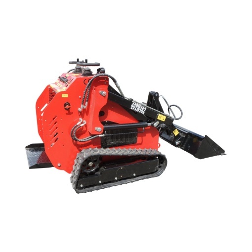 Mini incarcator frontal pe senile, motor benzina 23CP, 739cc, capacitate ridicare 350kg, volum cupa 0.15m3 THOR - Img 5