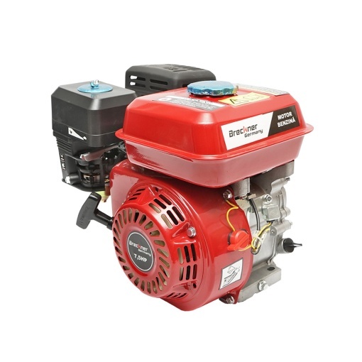 Motor pe benzina cu fulie 7.5CP, 4 timpi, ax cu pana 20mm pornire sfoara Breckner Germany - Img 3