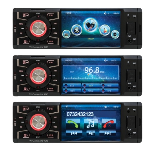 MP5 player auto PNI Clementine 9545 1DIN display 4 inch, 50Wx4, Bluetooth, radio FM, SD si USB, 2 RCA video IN/OUT - Img 3