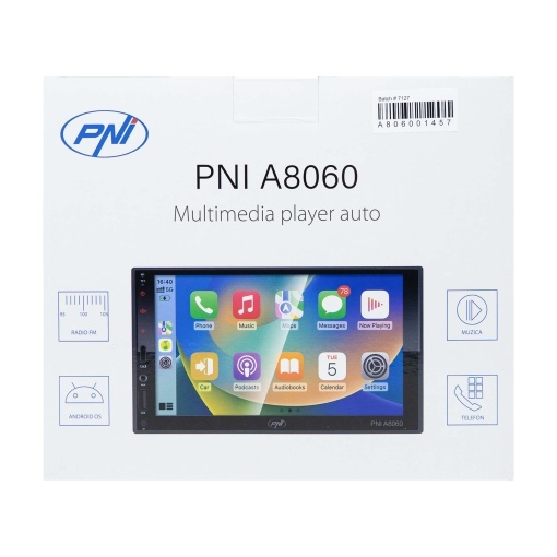 Multimedia player auto PNI A8060 cu Android 13, 4GB DDR3/ROM 64GB, ecran 7 inch, CarPlay, Android Auto, Bluetooth, Wi-Fi, Radio FM - Img 3