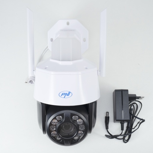 Pachet camera supraveghere video wireless PNI House IP575 si panou solar fotovoltaic PNI PSF6020A - Img 10