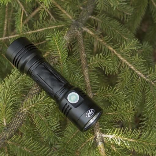 Pachet lanterna dubla PNI Adventure F200 din aluminiu cu LED, acumulator 4000mAh si Sticky Pad Drapel inclus - Img 11