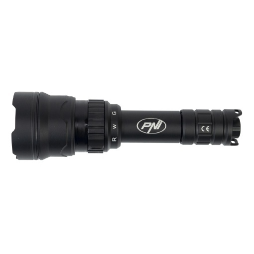 Pachet Lanterna PNI Adventure F300 cu LED in 3 culori, alb, rosu, verde, max. 10W, IPX6 + Sticky Pad Drapel - Img 5