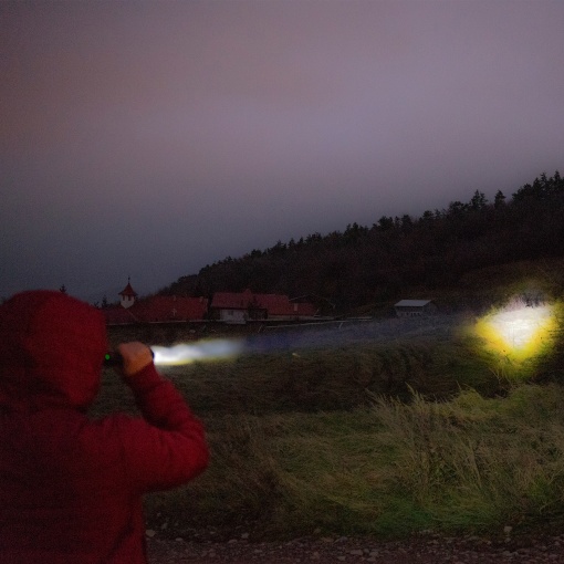 Pachet Lanterna PNI Adventure F300 cu LED in 3 culori, alb, rosu, verde, max. 10W, IPX6 + Sticky Pad Drapel - Img 15