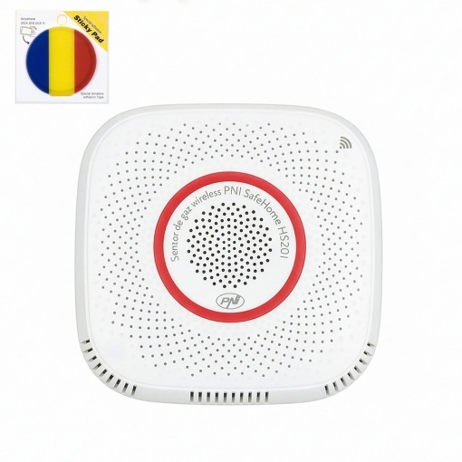 Pachet senzor de gaz metan (CH4) PNI SafeHouse HS201 cu Wi-Fi, Tuya Smart si Sticky Pad Drapel inclus - Img 14