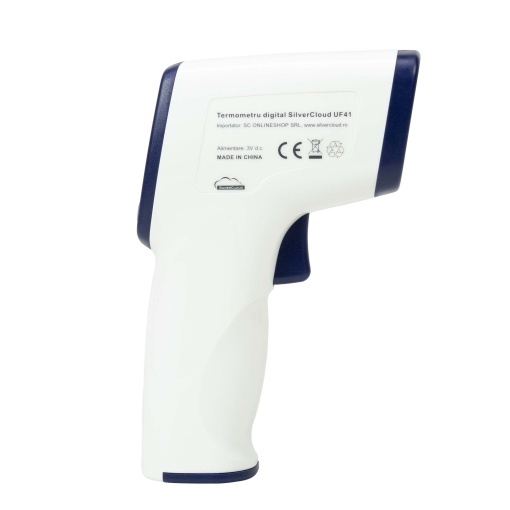 Pachet Termometru digital SilverCloud UF41 pentru corp si suprafete cu sticky Pad Drapel inclus - Img 4